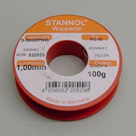 Filo di Stagno per Saldatura Sn60Pb40 mm. 1 (100g)