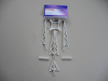 Horns and Motor mount set for aeromusical