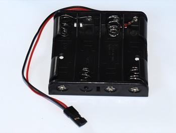 Contenitore piatto per stilo AA*4 connettore JR