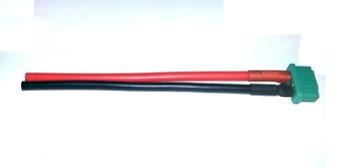 MALE MPX WITH 10 CM 14AWG SILICONE CABLE